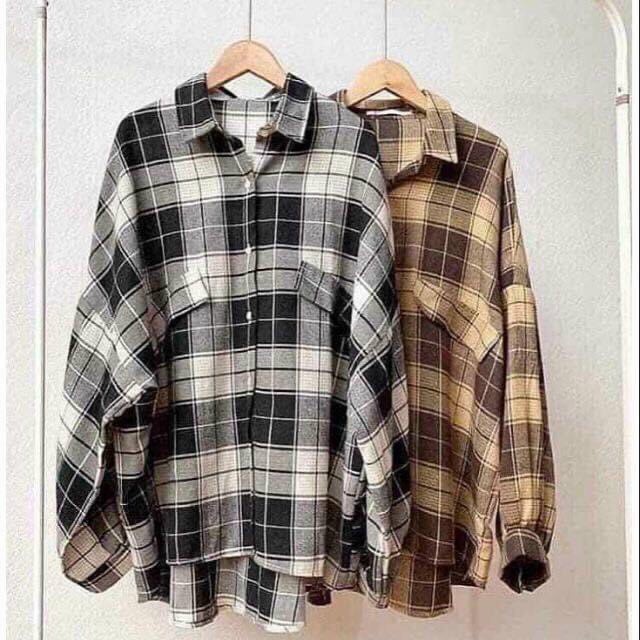 [HCM]Áo sơ mi caro nữ
