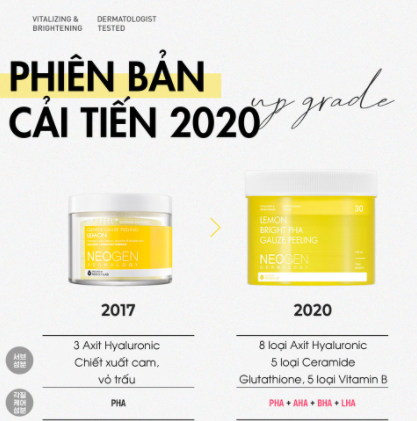 [HCM][ZONE 22]Pad Tẩy Da Chết Neogen Dermalogy PHA 30 Miếng