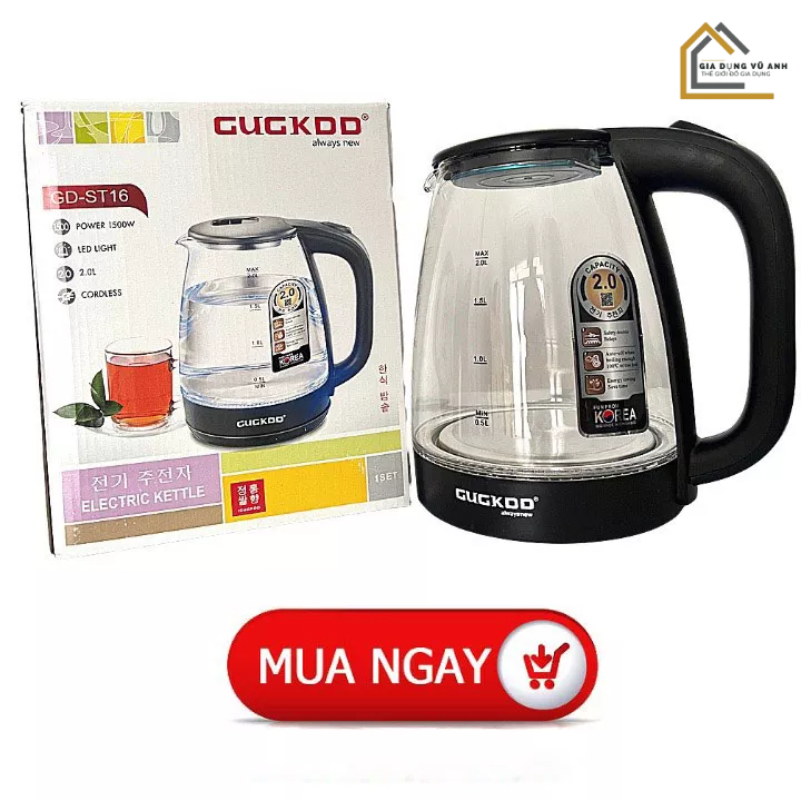 [HÀNG CAO CẤP] Bình Siêu Tốc Cuckoo Thủy Tinh - Ấm Đun Nước Siêu Tốc, Dung Tích 2.0L, Công Suất 1500W, Đun Sôi Cực Nhanh, Tự Động Ngắt Khi Sôi, Cách Nhiệt, Tiết Kiệm Điện Năng, Ấm Đun Siêu Tốc, Ấm Siêu Tốc Cao Cấp, Ấm Siêu Tốc