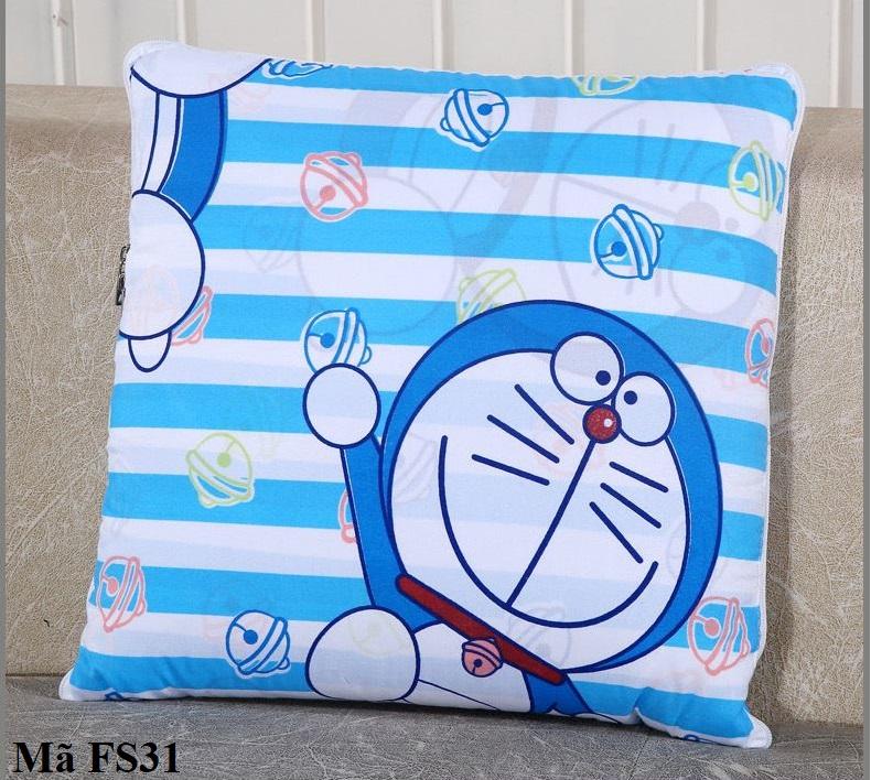 Bộ chăn gối 2 trong 1 hình Doraemon FS31