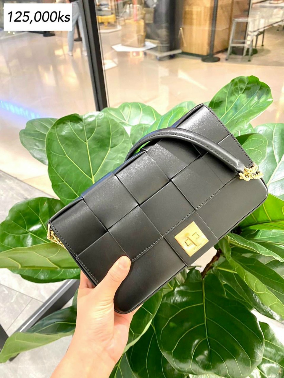 Túi xách  mẫu mới full tag ( 3 màu: trắng đen trắng+gạch) Pw2-76390058