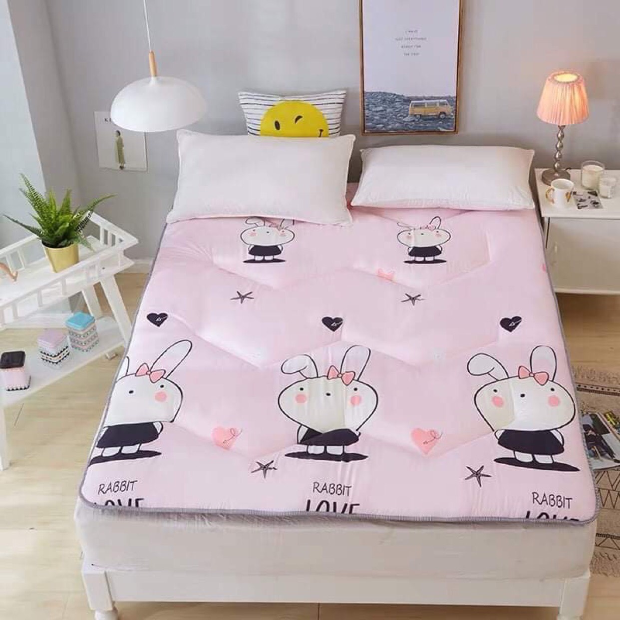 Nệm bông gấp gọn- Đệm bông Hàn Quốc