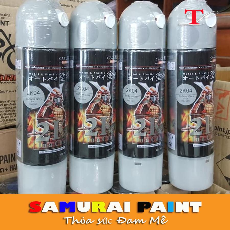 Sơn lót samurai - Chai sơn lót 2K04 sơn xịt samurai