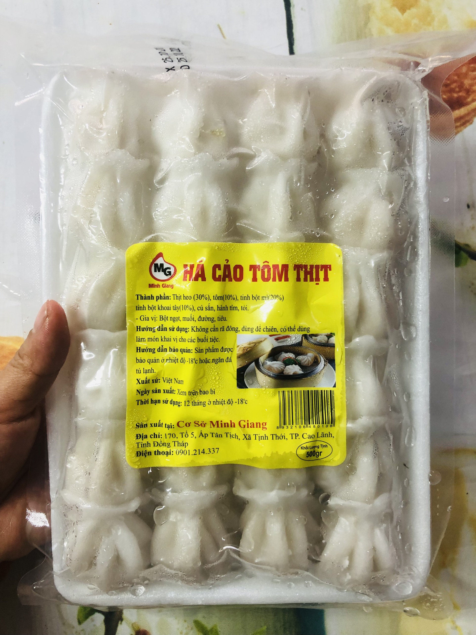 Há cảo tôm thịt loại 1 kg