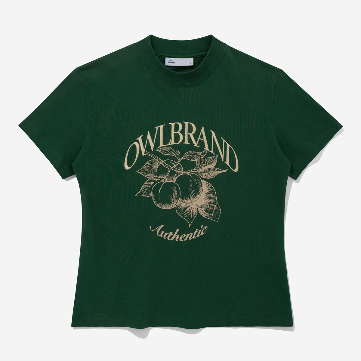 Áo thun nữ Owlbrand Fruit/Xanh lá