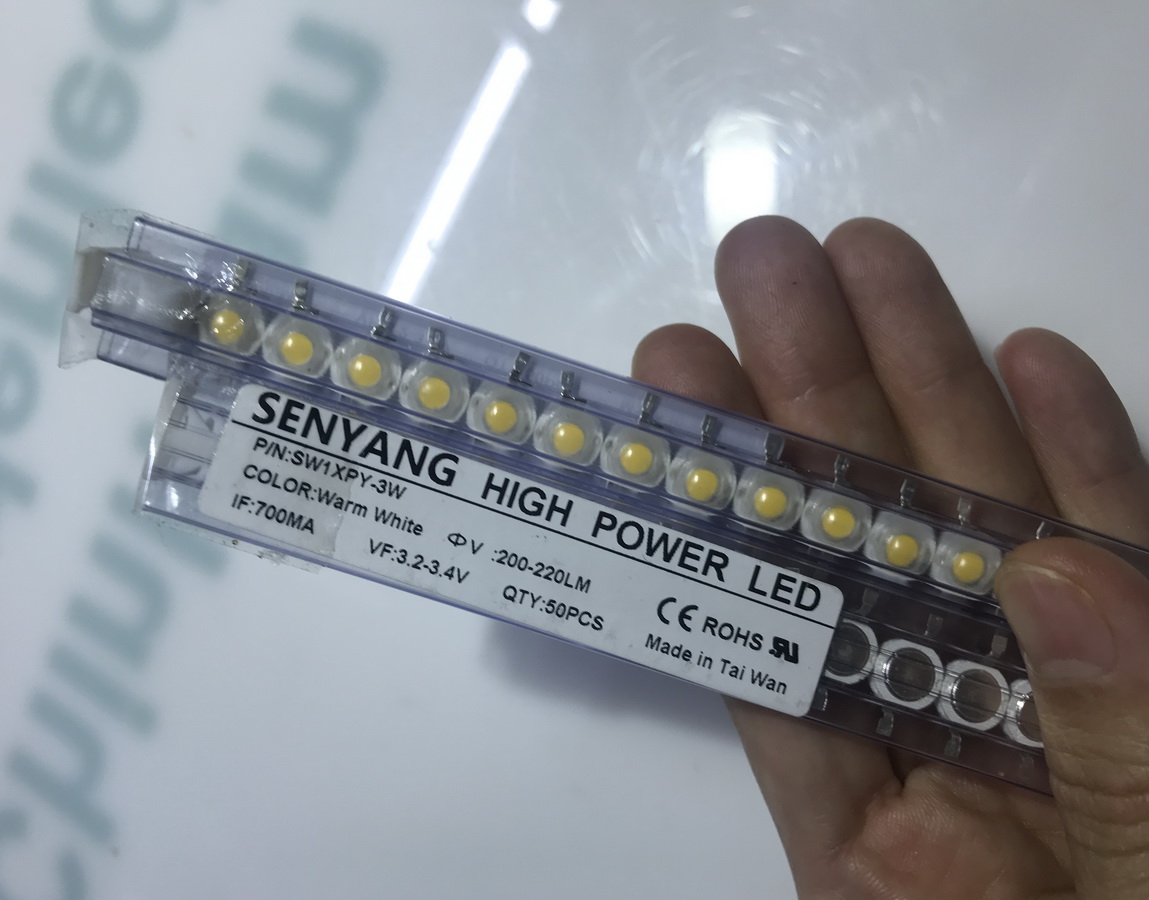 Combo 10 led Luxeon 3W, không đế, SenY