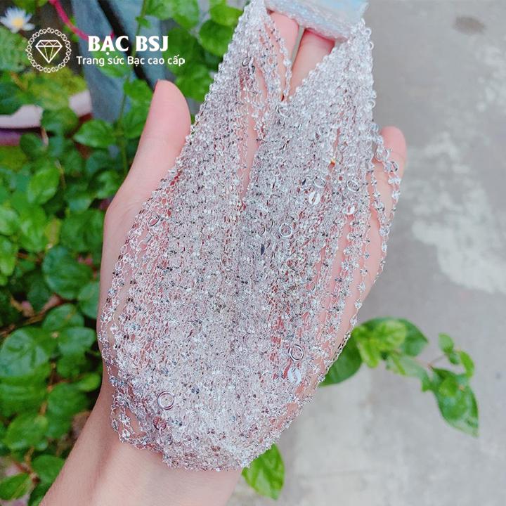 Dây chuyền bạc nữ. Bạc BSJ