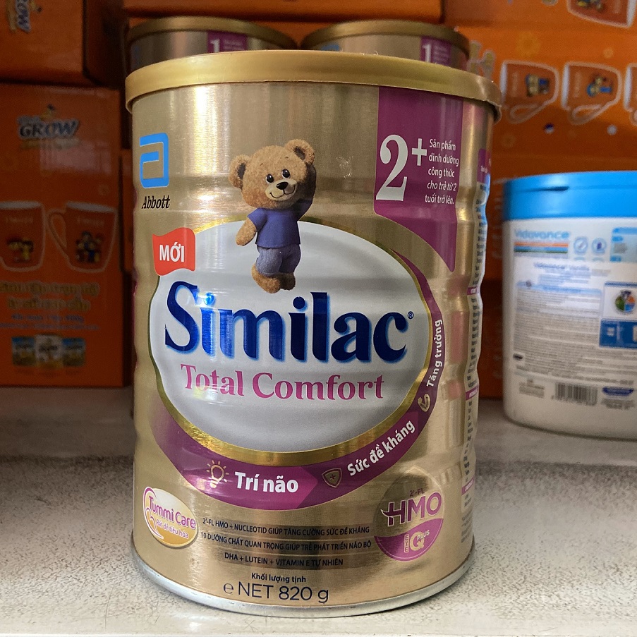 Sữa bột Similac Total Comfort với HMO 2+ 820g (2 tuổi) (cho bé có hệ tiêu hóa kém)