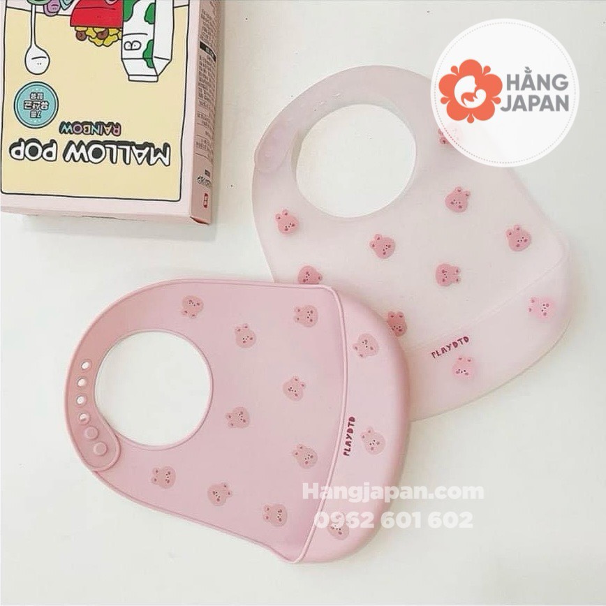Yếm máng silicon Dottodot cho bé ăn dặm