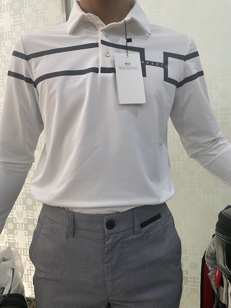 Áo dài golf nam hazzys