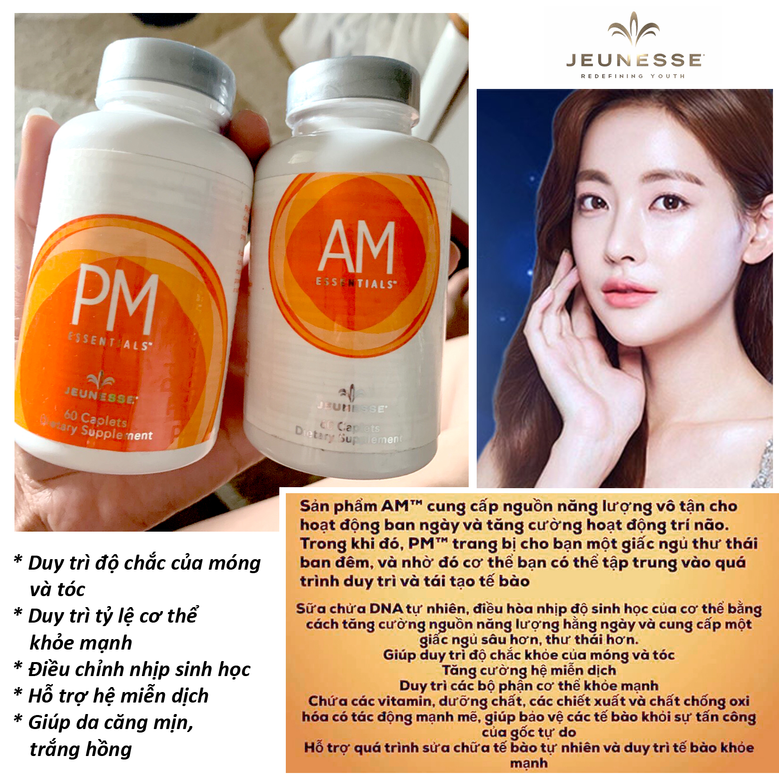 Jeunesse AM & PM Essentials - Đẩy lui sự lão hóa