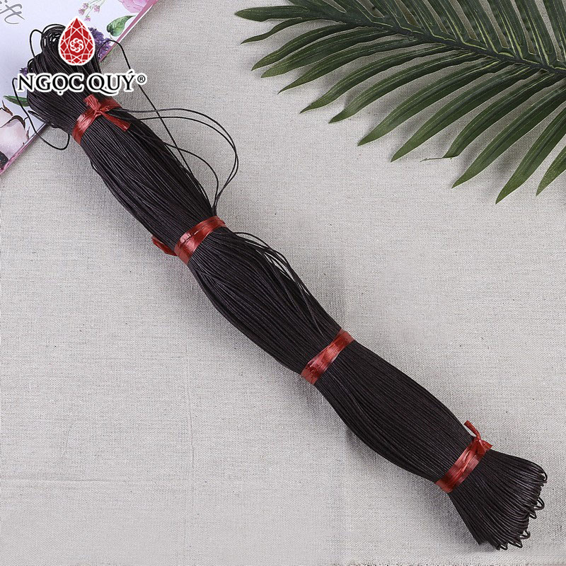 Bó dây cói sáp 1mm để làm vòng waterproof - Bó dây sáp 1mm - Ngọc Quý Gemstones
