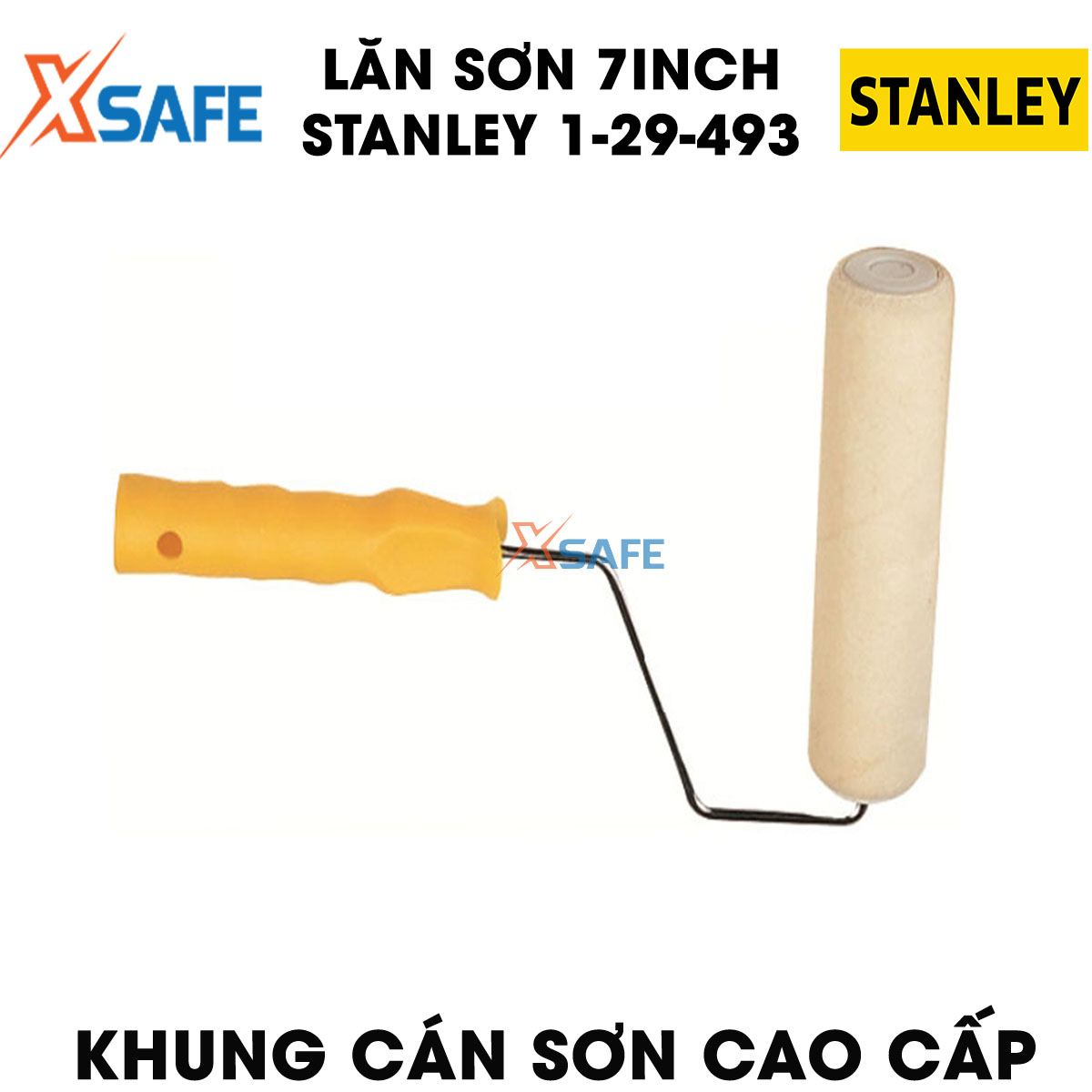 Paint Roller Stanley 1-29-493 7 inch. Paint Roller Stanley Design compact and flexible, cotton roller material fabric cotton soft absorbent paint good help paint out đều, roller for fast and smooth,--product genuine xsafe