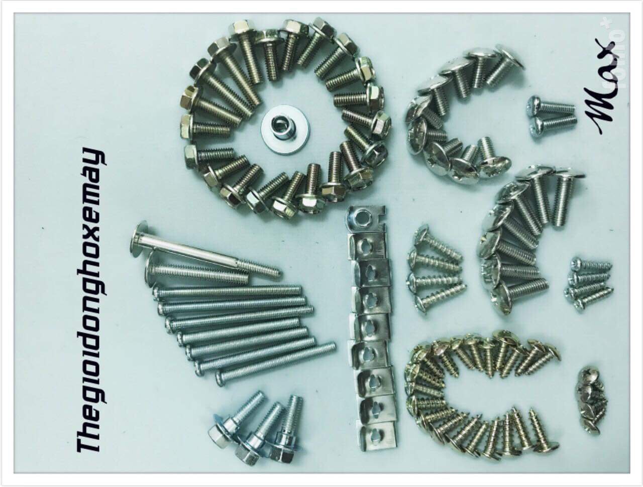 Bộ ốc vỏ nhựa xe máy (ốc dàn áo) max