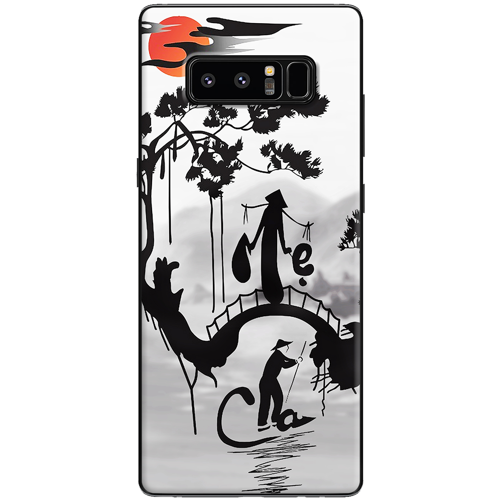Silicone case for Samsung Note 8 - Cha mẹ núi sông