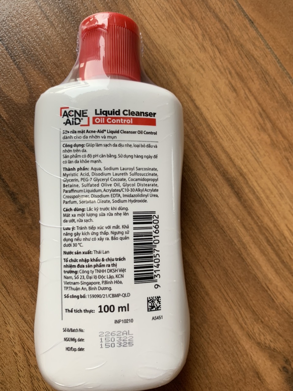 SỮA RỬA MẶT ACNE-AID LIQUID CLEANSER 100ML.
