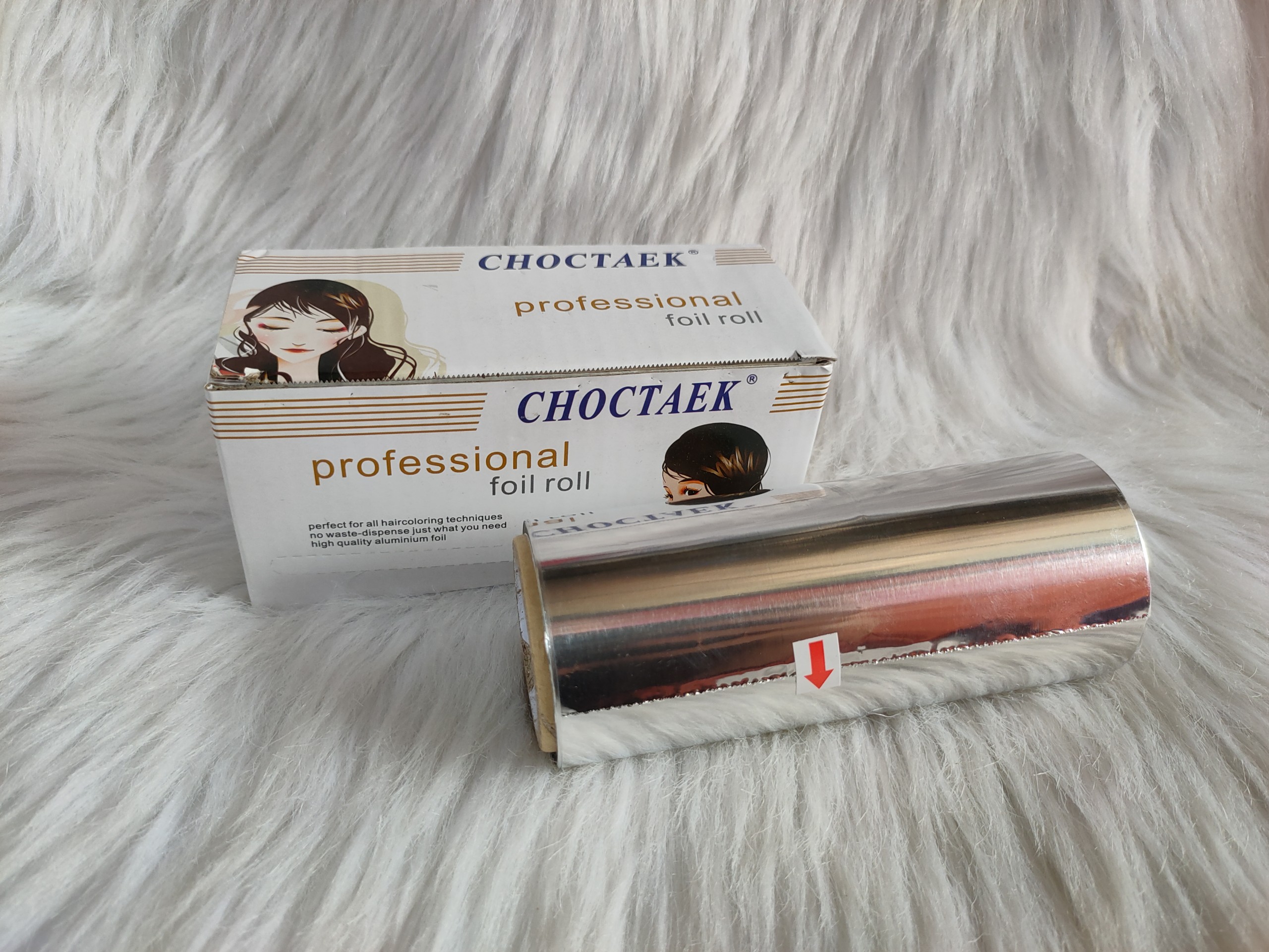 Giấy bạc cuộn 400gram x ngang 10cm choctaek hộp trắng