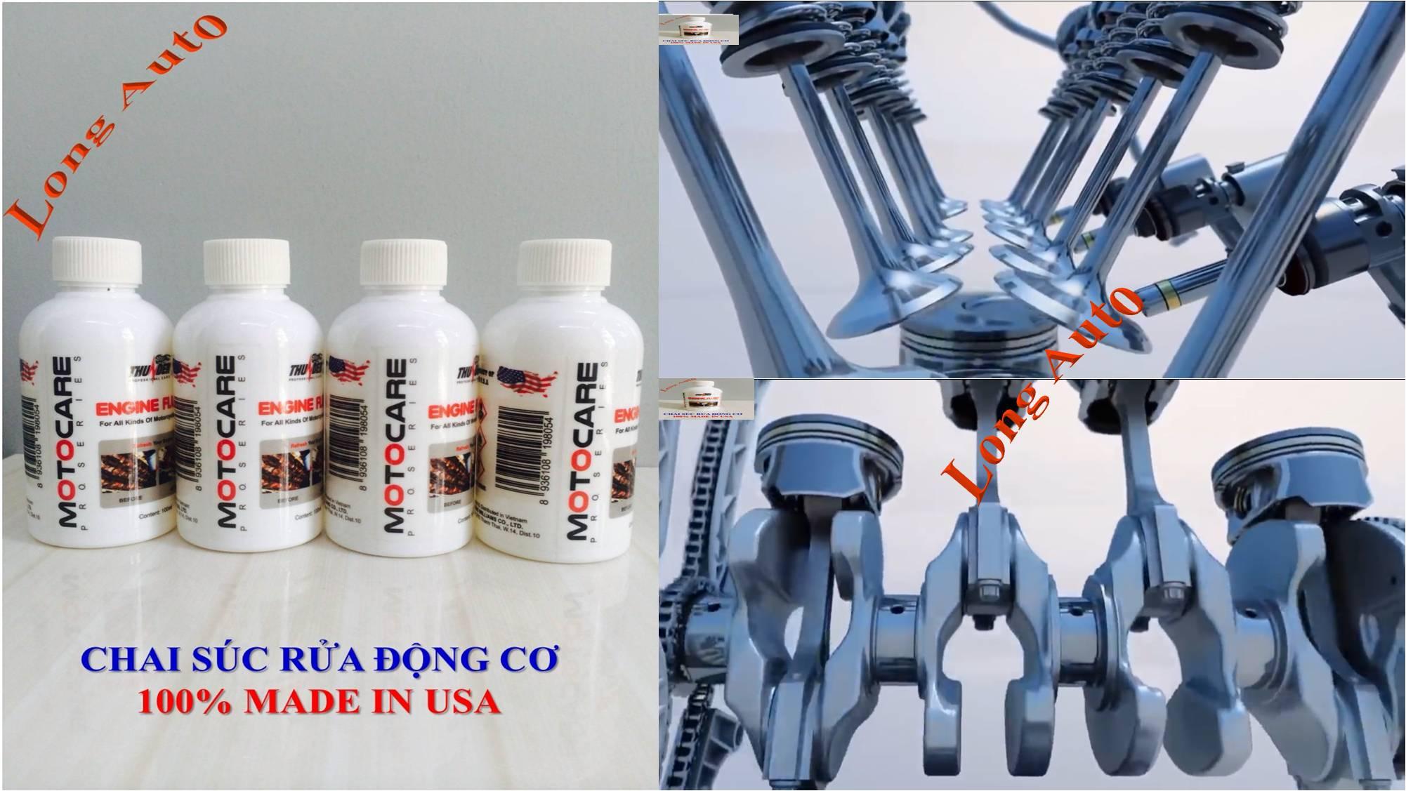 [HCM]Bộ 4 chai súc rửa động cơ ENGINE FLUSH USA