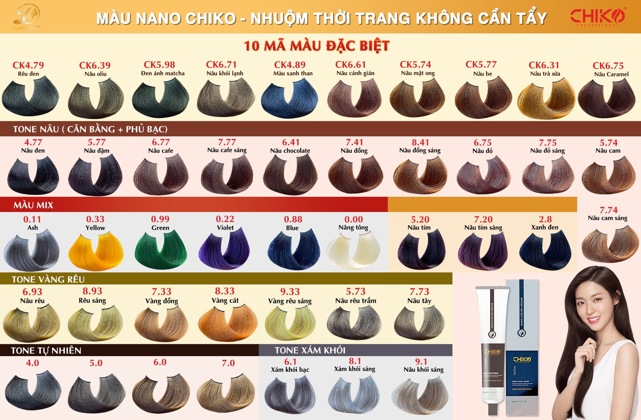 Thuốc nhuộm tóc Chiko chính hãng