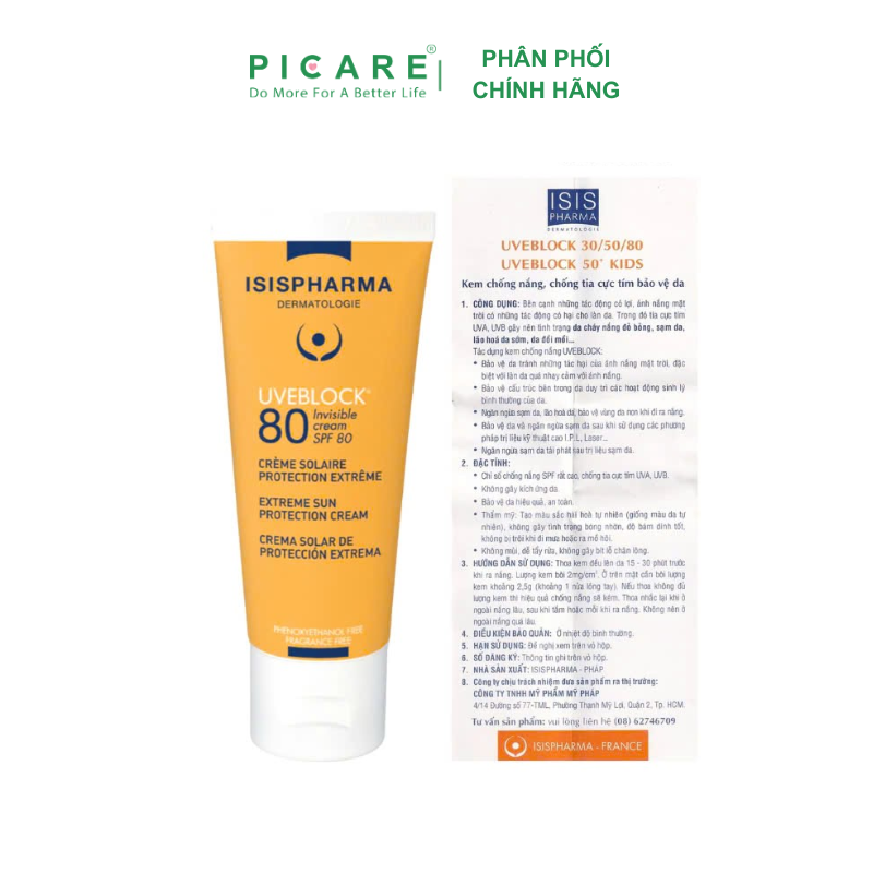 Isis pharma uveblock 80 tinted 40ml