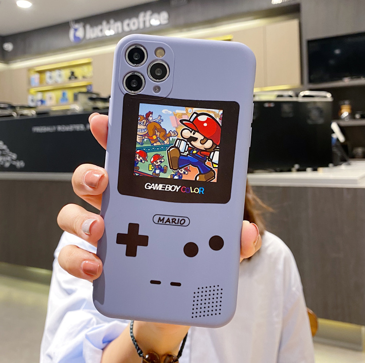 Ốp Lưng Silicon Màu Bảo Vệ CAMERA Super Mario