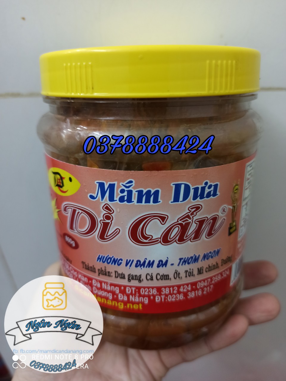 Mắm dưa Dì Cẩn 800g