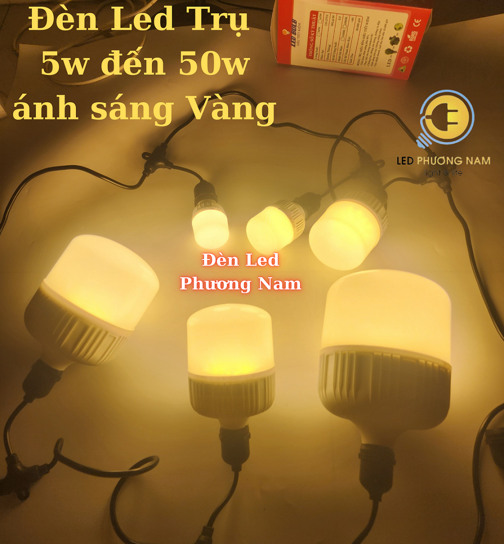 [Giá Hủy Diệt] Bóng Đèn Led Trụ 65W - 50w