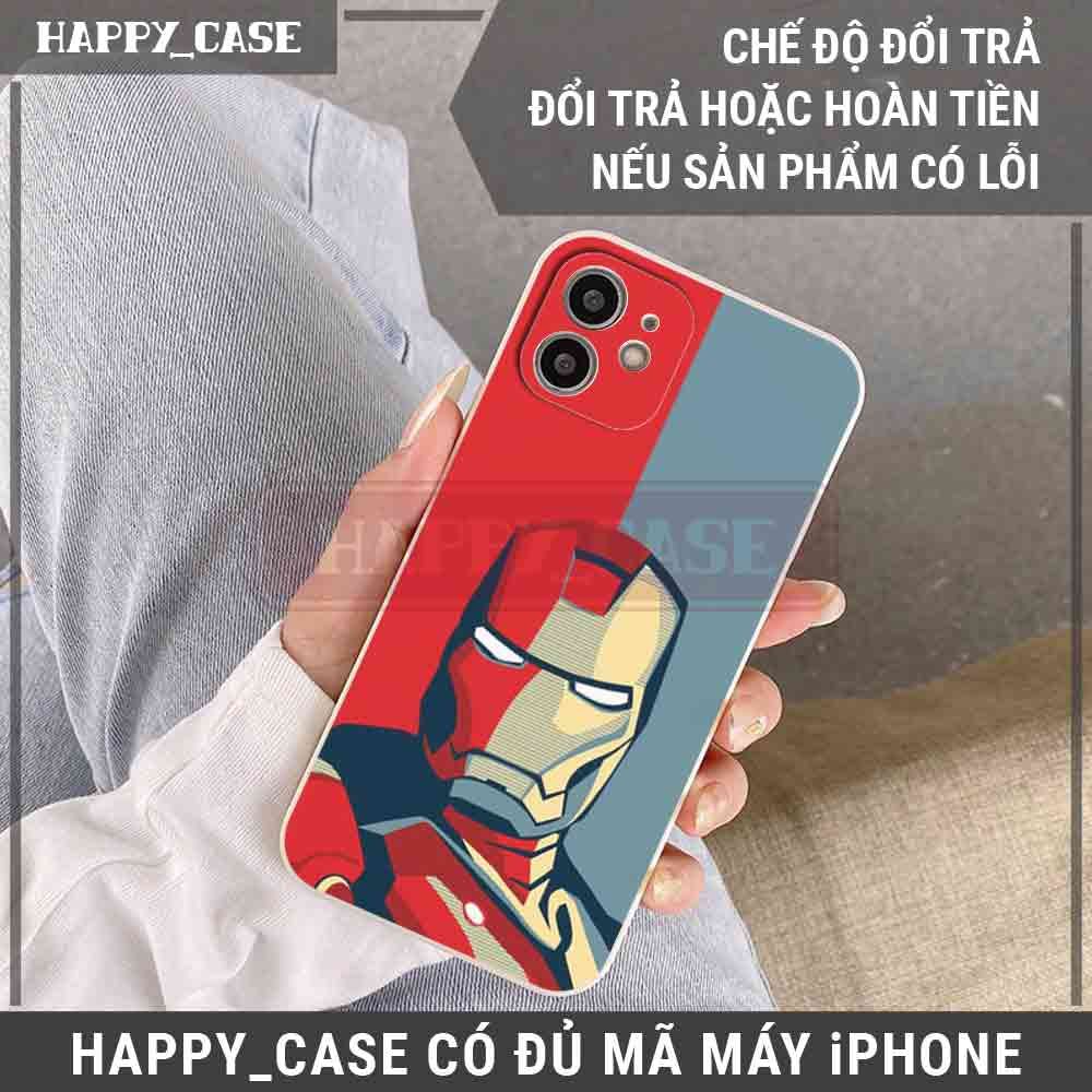 Ốp iPhone HR086 Hình Sắt Man Chống Sốc iPhone Happy Case