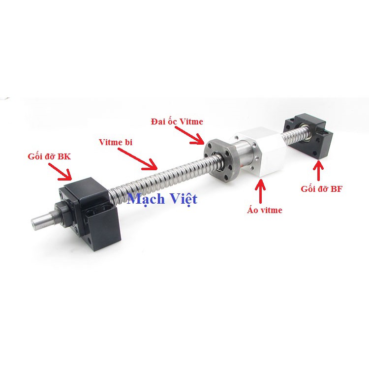 Áo đai ốc Vitme bi ( Nhôm )