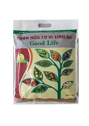 [HCM]Phân Hữu Cơ Vi Sinh Gà Good Life (dạng viên) (Gói 1Kg)