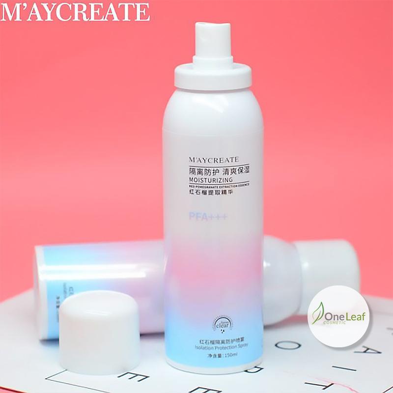 [HCM]Xịt Chống Nắng Trắng Da Maycreate 150ml SPF35 OL023