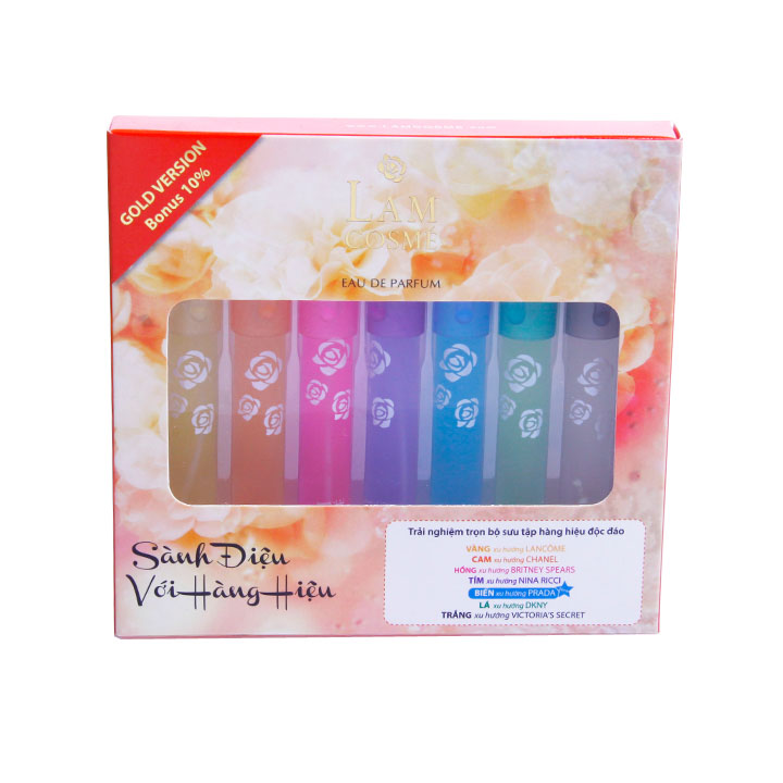 [HCM]Bộ 7 nước hoa cây bút Lamcosmé (10ml/cây).