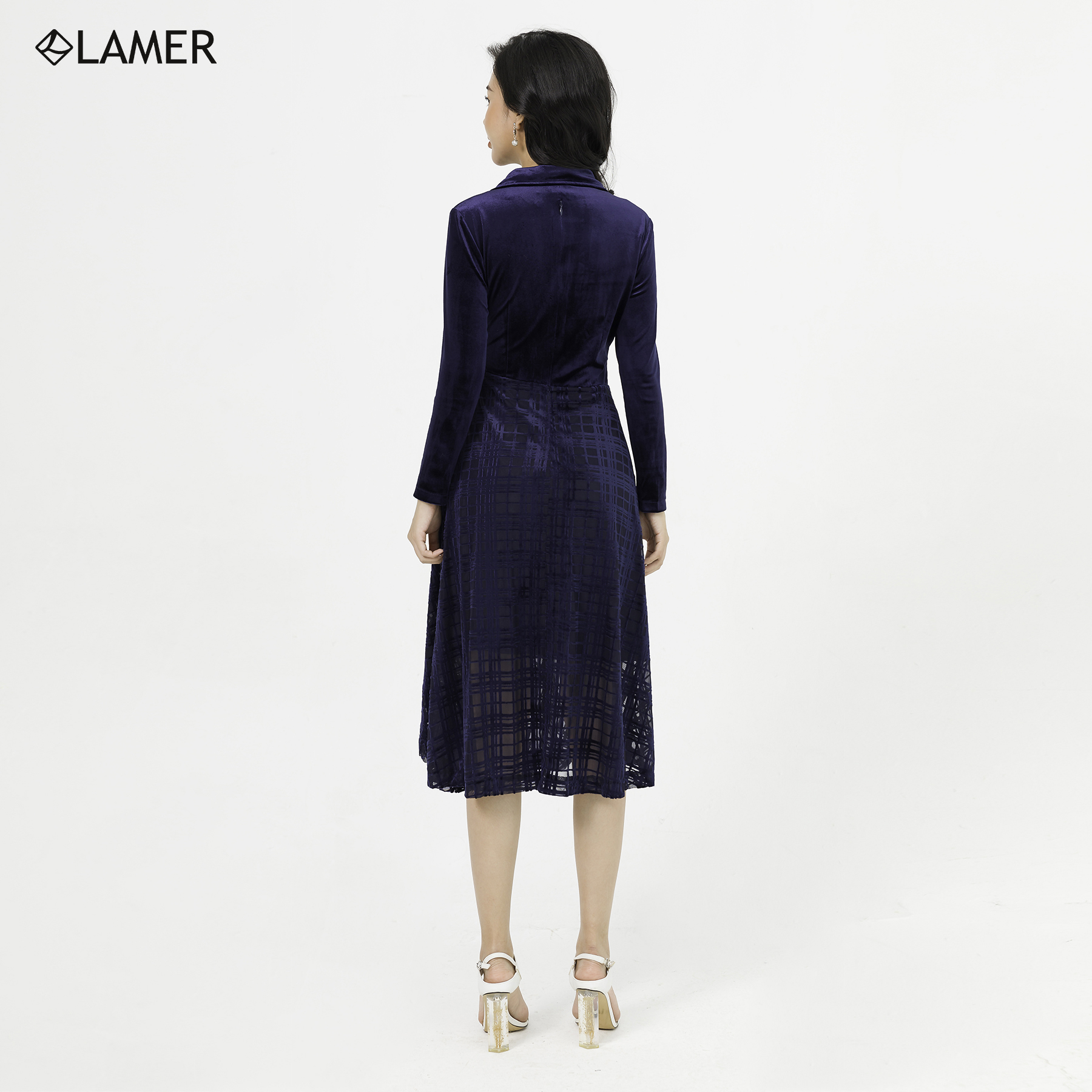 Đầm Dạ Hội Lamer Cổ 2 Ve S63L20Q046