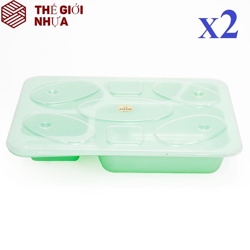 [HCM]Combo 2 Khay Cơm Lớn Duy Tân (32 x 26 x 6 cm) No.758
