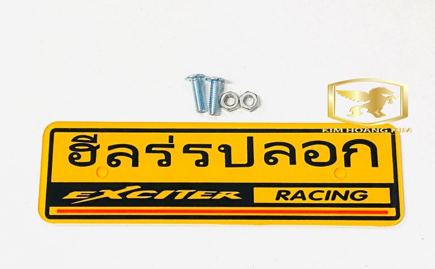 Bảng tên Thái Chữ EXCITER gắn xe máy tặng kèm ốc siêu Rẻ Đẹp