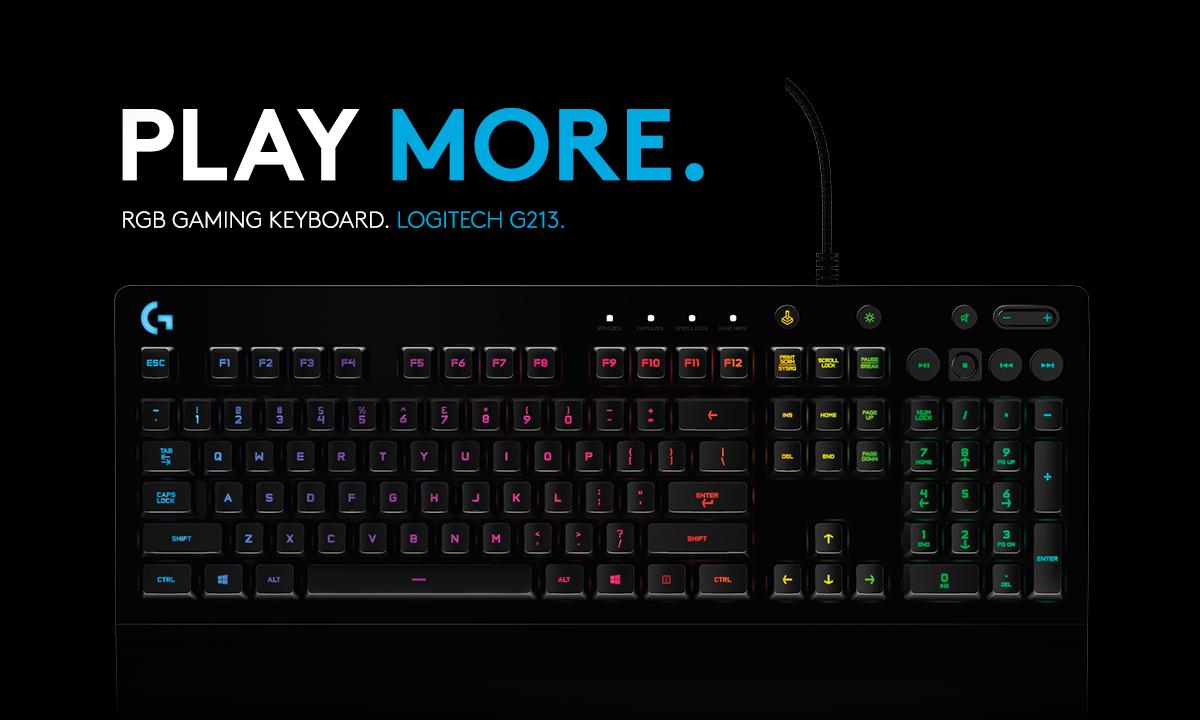 [HCM]BÀN PHÍM LOGITECH G213 PRODIGY RGB - hãng phân phối chính thức