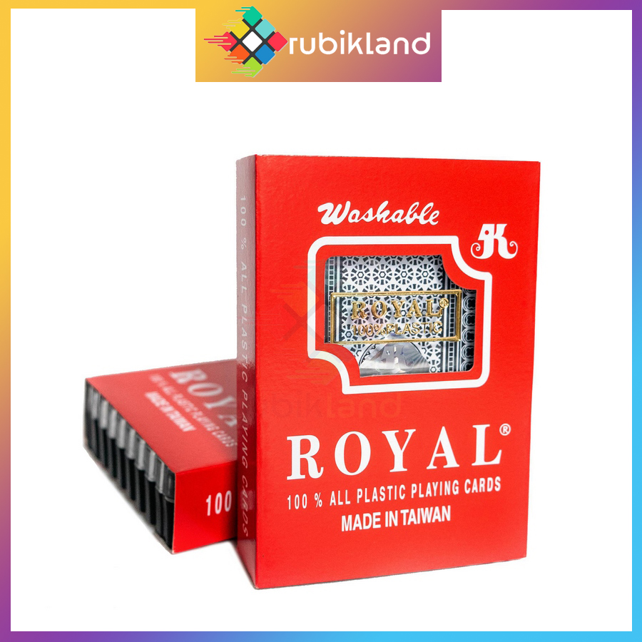 Bài tây royal đài loan loại cao cấp chống nước 100% bài poker nhựa pvc plastic bẻ cong không gãy