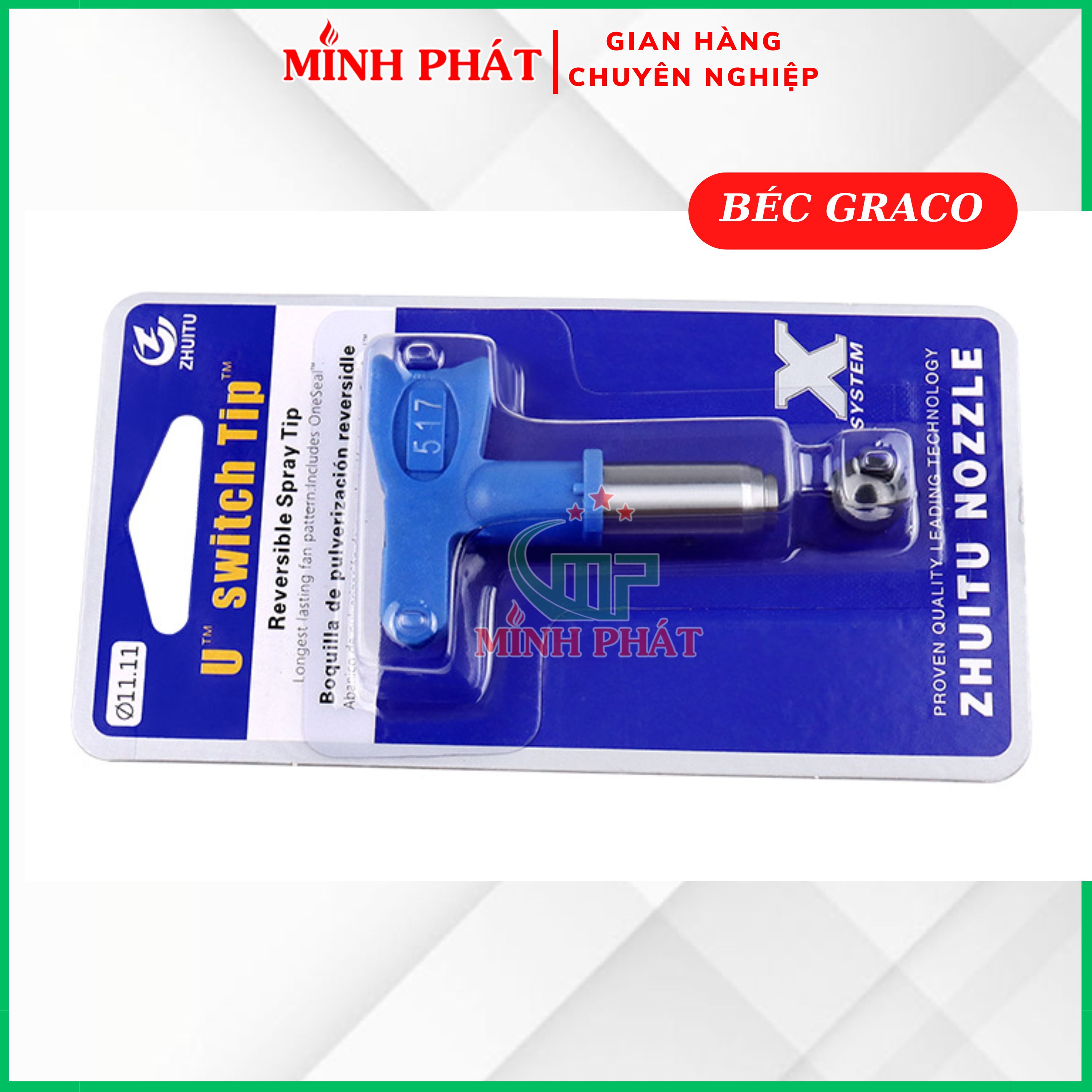 Béc Phun Sơn Nước Graco 517 519 Minh Phát