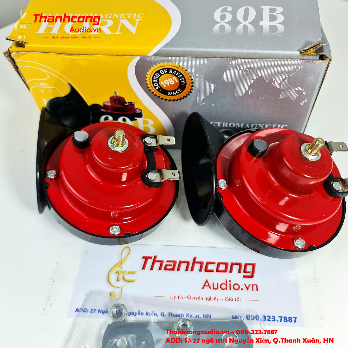 Còi sên 12v - 410hz & 510hz cho ô tô , xe máy
