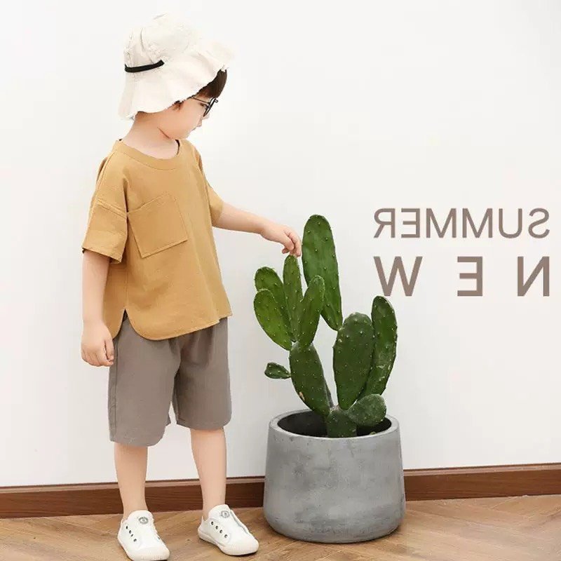 Đồ Bộ Cộc Tay Cho Bé Bộ Một Túi Cho Bé Trai Bé Gái Từ 7-28kg - SUNGMIN KISD