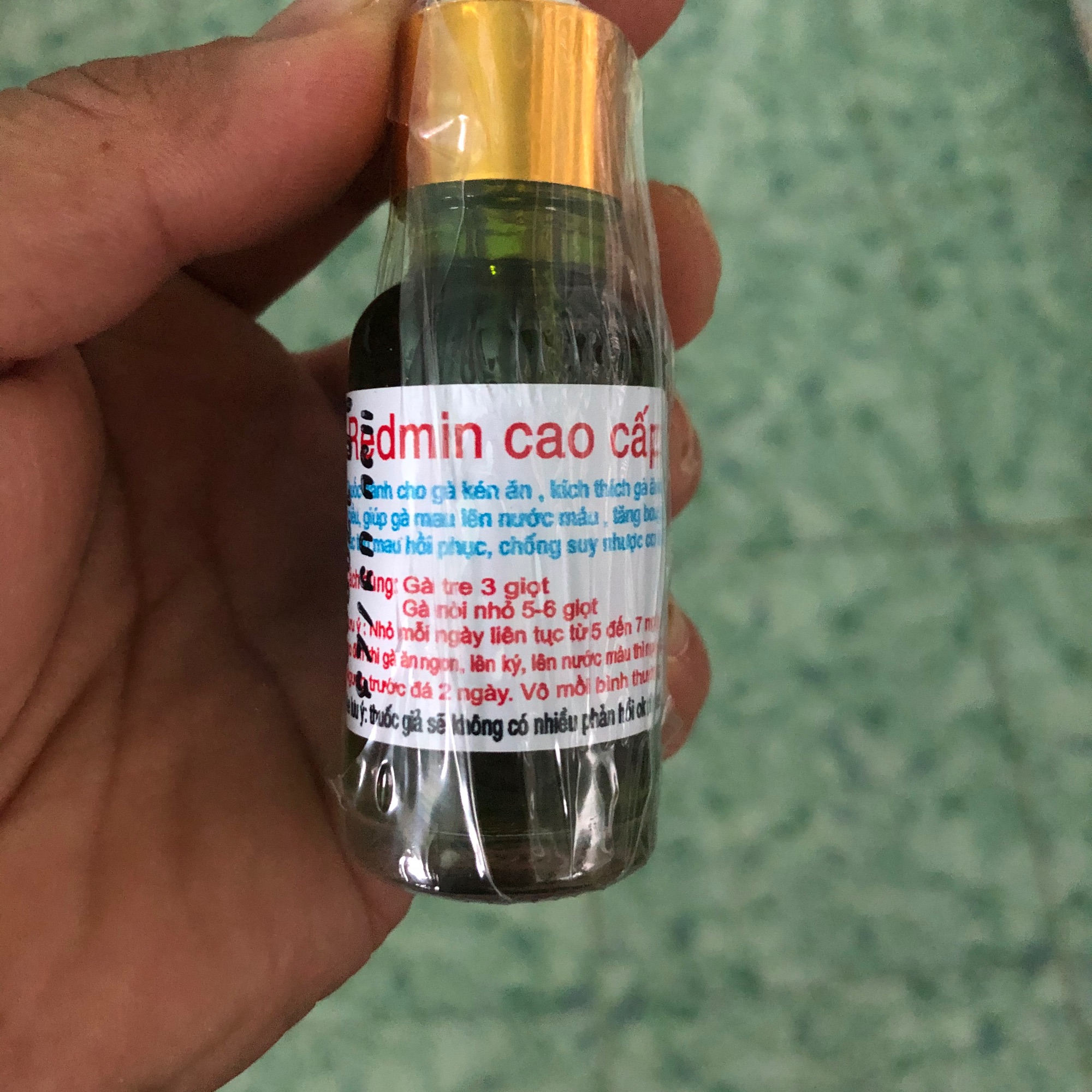 Redmin xanh lá chai 20ml dành cho gà