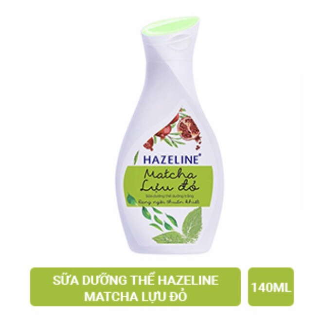 Sữa dưỡng thể Hazeline matcha lựu đỏ 140ml, 230ml