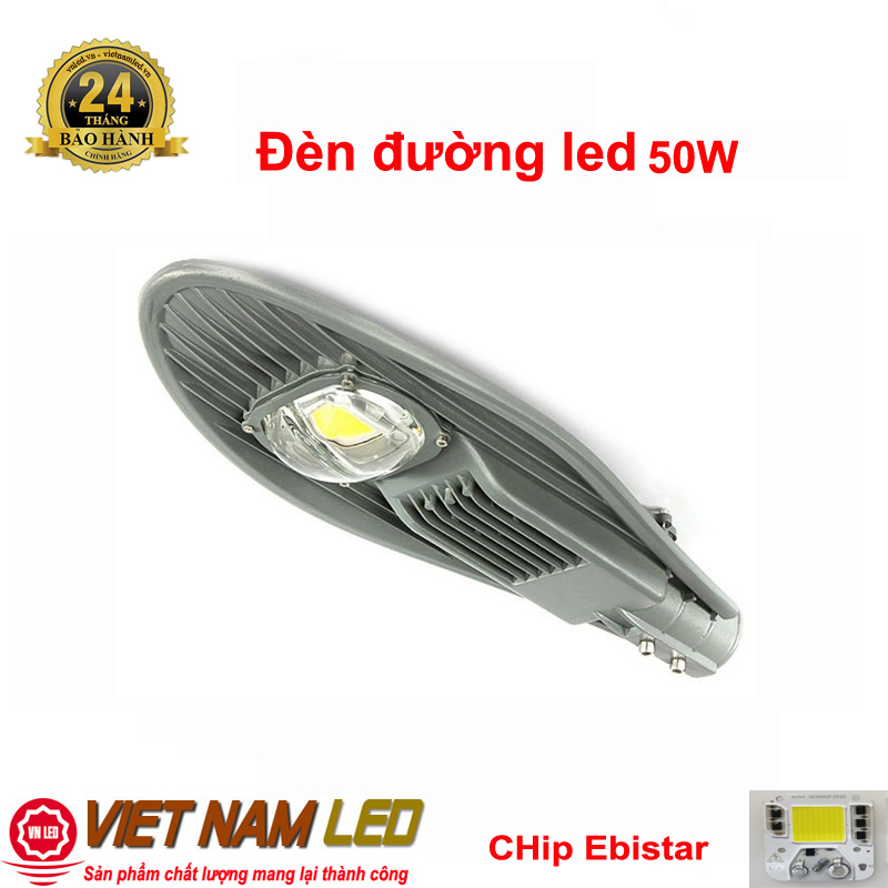 Đèn đường led 50W 1 mắt led, đèn led đường phố, vnled, vietnamled, 0936395395