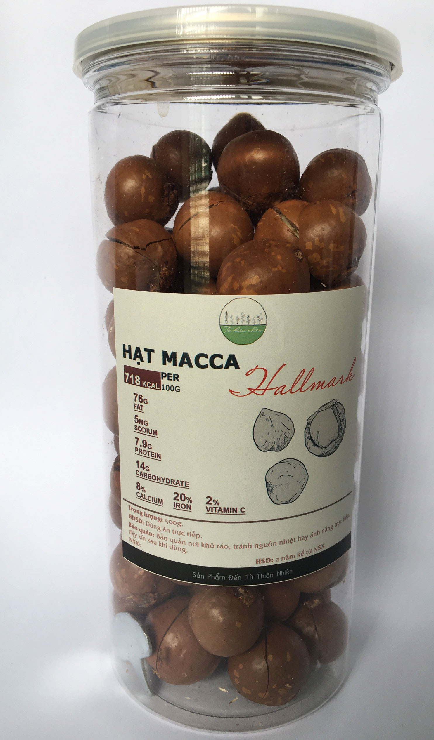 [HCM]Hạt Macca Úc Loại 1 (500g) - hạt Macca nứt vỏ tuthiennhien