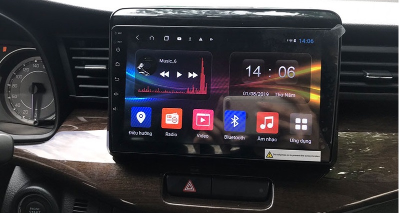 Mặt dưỡng màn hình android cho xe SURUKI ERTIGA 2019