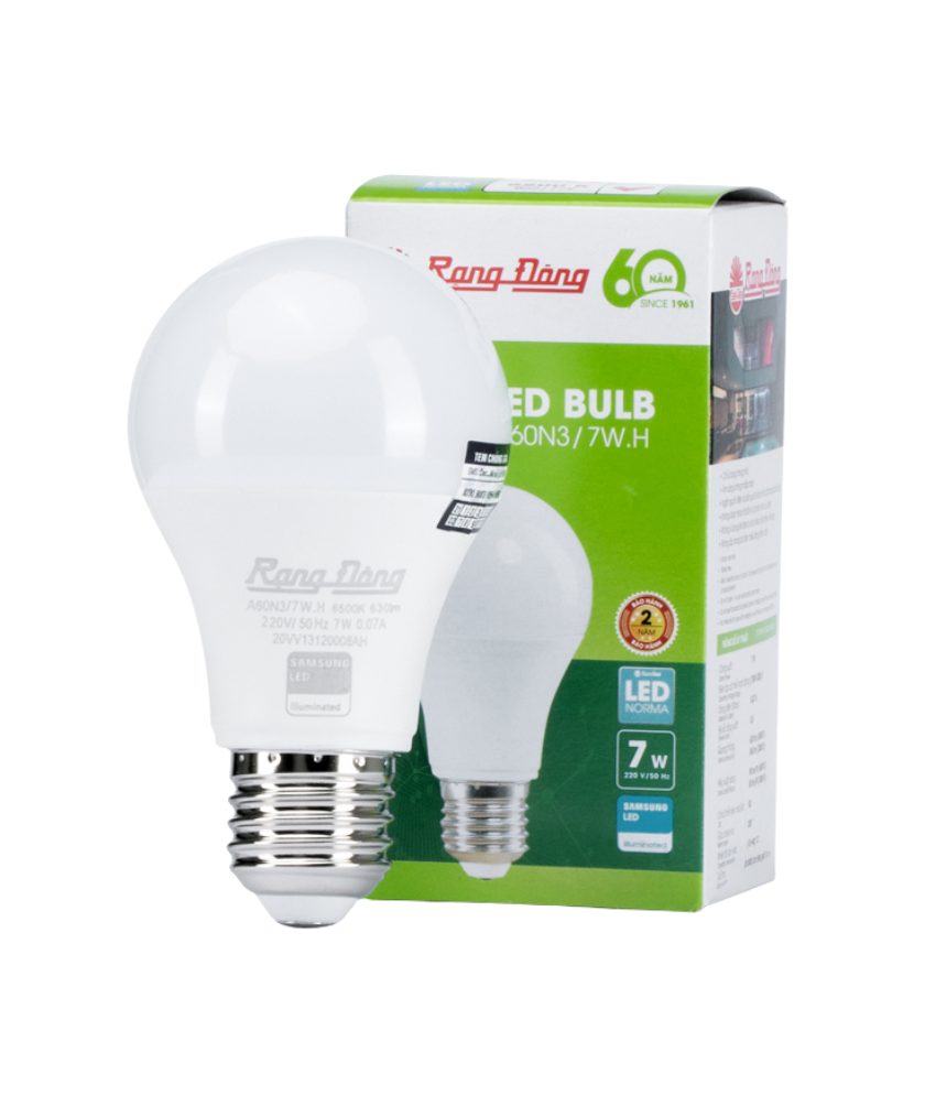 Bóng Đèn Led Rạng Đông 3W,5W,7W,9W,12W,15W,20W,30W, Led Bulb Tròn, Ánh Sáng Trắng, Tiết Kiệm Điện, Siêu Sáng, Đuôi E27