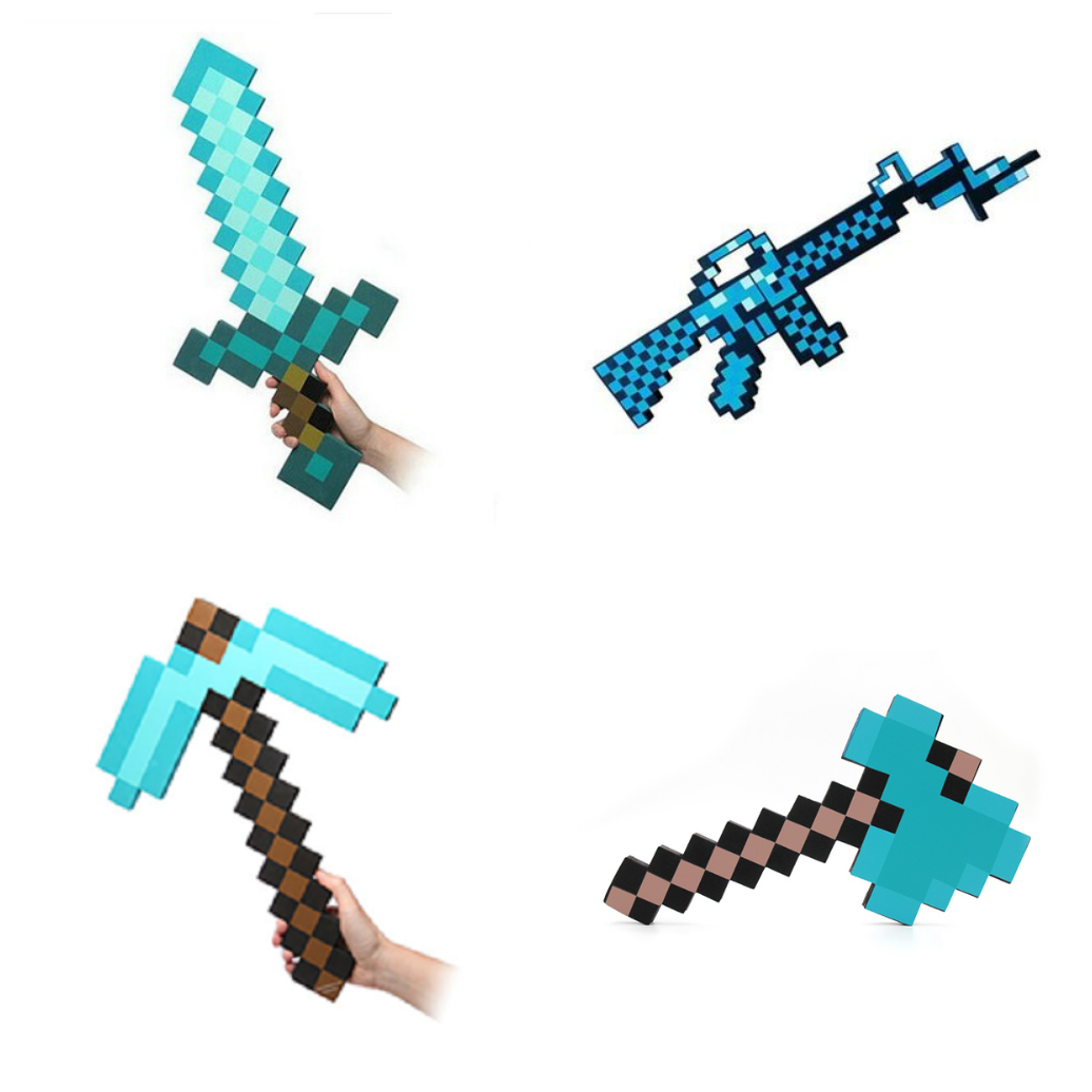 Combo Rìu Kiếm Cúp Sung Minecraft