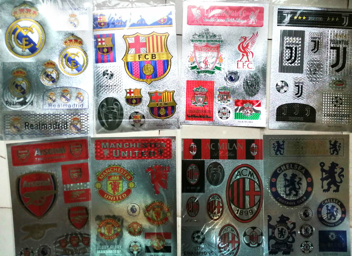 Sticker dán các CLB bóng đá