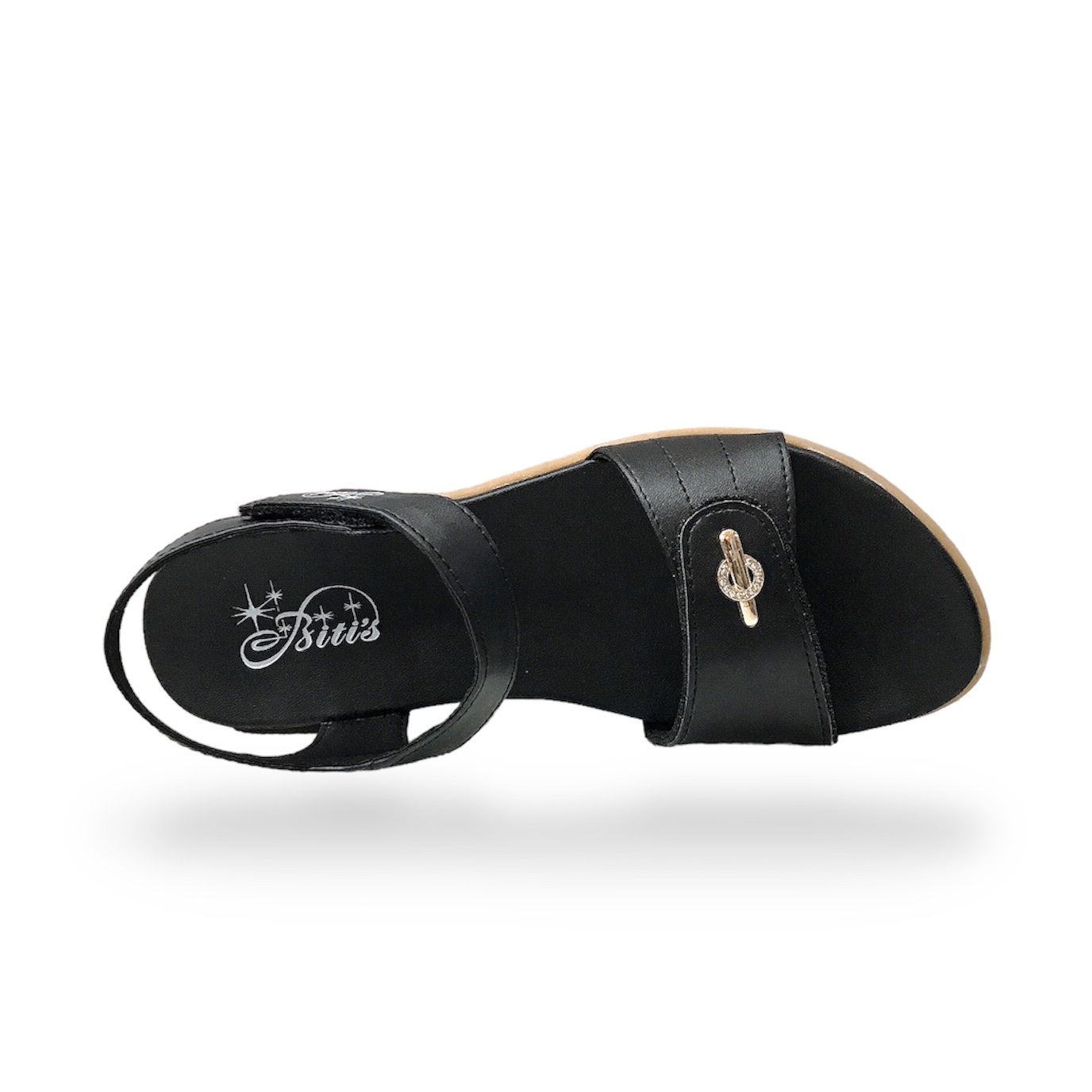 {3cm} Xăng Đan Nữ, Sandal Nữ Đẹp BRW000100KEM (size 35-39)