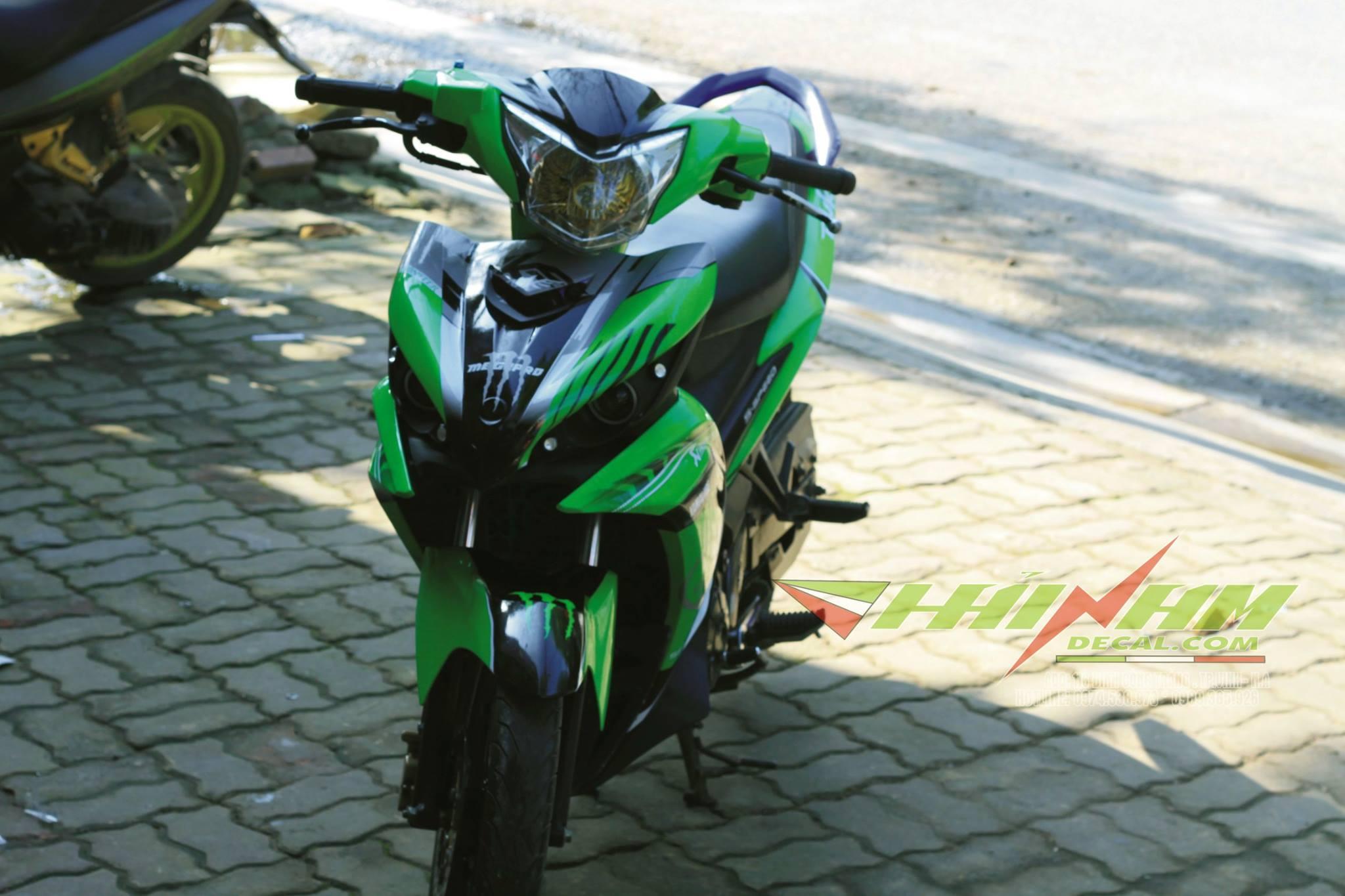 Tem Trùm Exciter 135 Xanh Lục Trắng